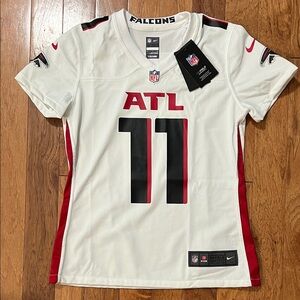 Nike NFL On Field Apparel Falcons White & Red Jersey Women’s Small